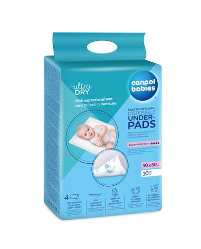 CANPOL BABIES, jednorazowe podkłady higieniczne 90x60 78/002, 10 sztuk